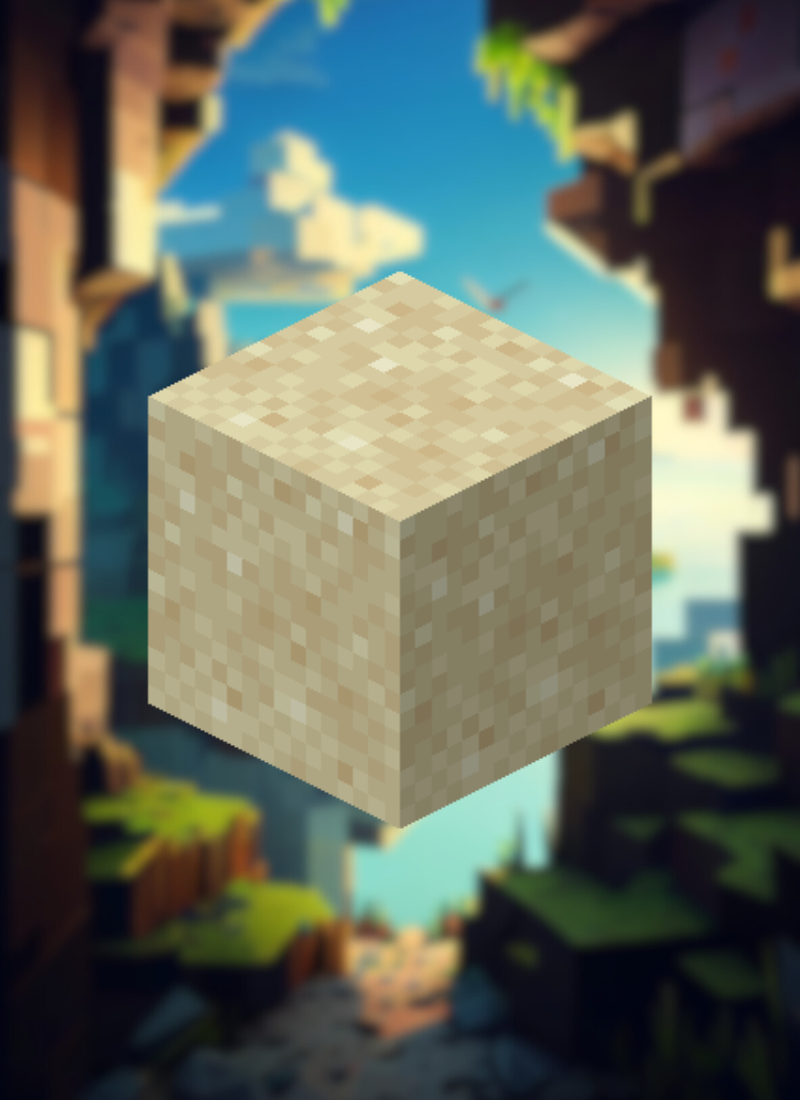 MineMagnetics Sand block - Losse blokjes