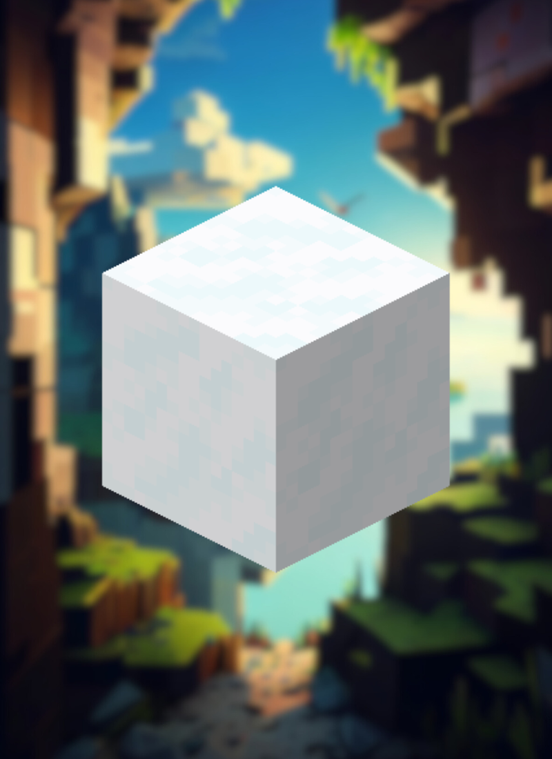 MineMagnetics Snow block - Losse blokjes