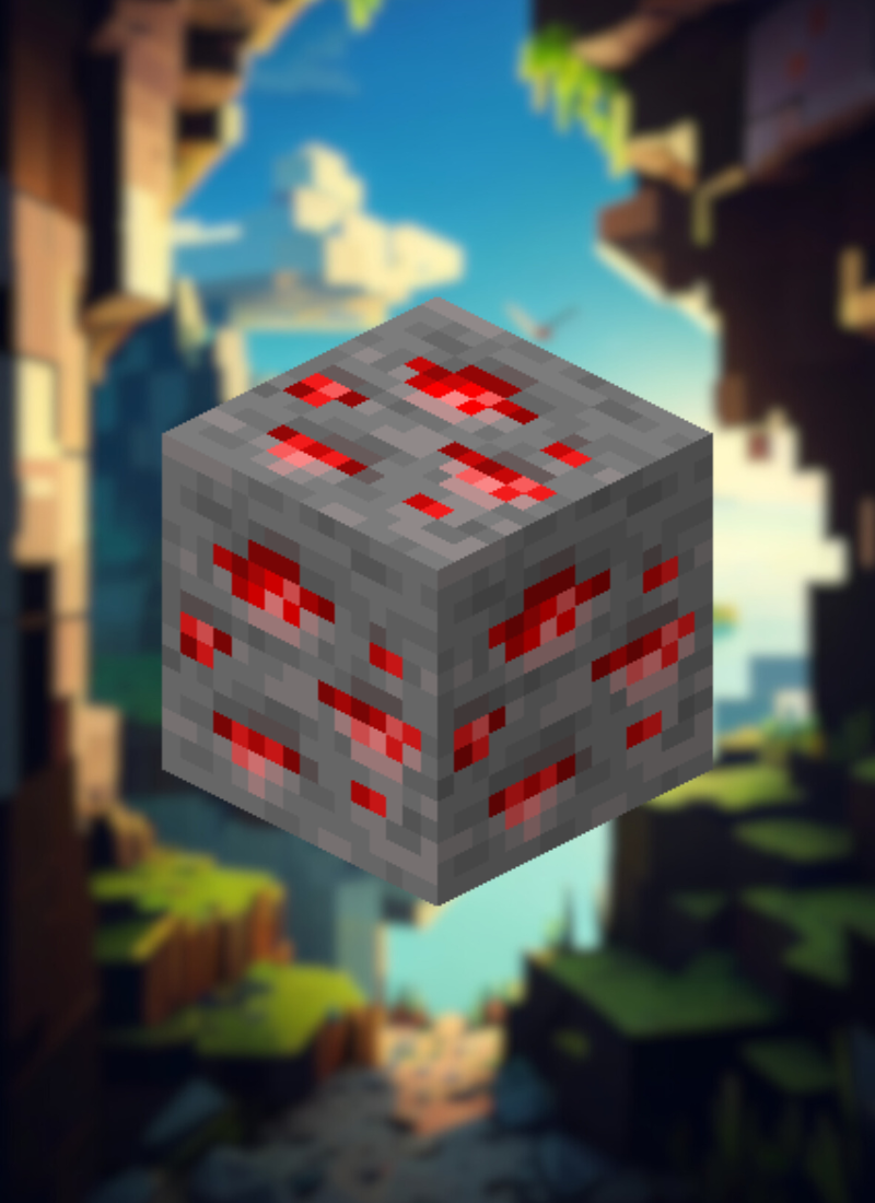 MineMagnetics Redstone Ore block - Losse blokjes
