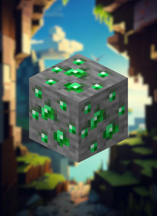 MineMagnetics  Emerald Ore block - Losse blokjes