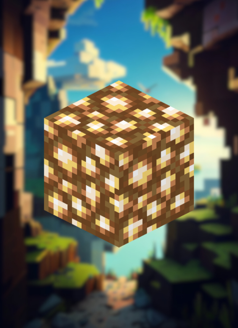 MineMagnetics Glowstone block - Losse blokjes