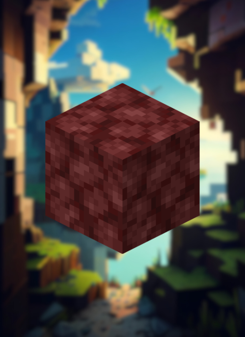 MineMagnetics Netherrack block - Losse blokjes
