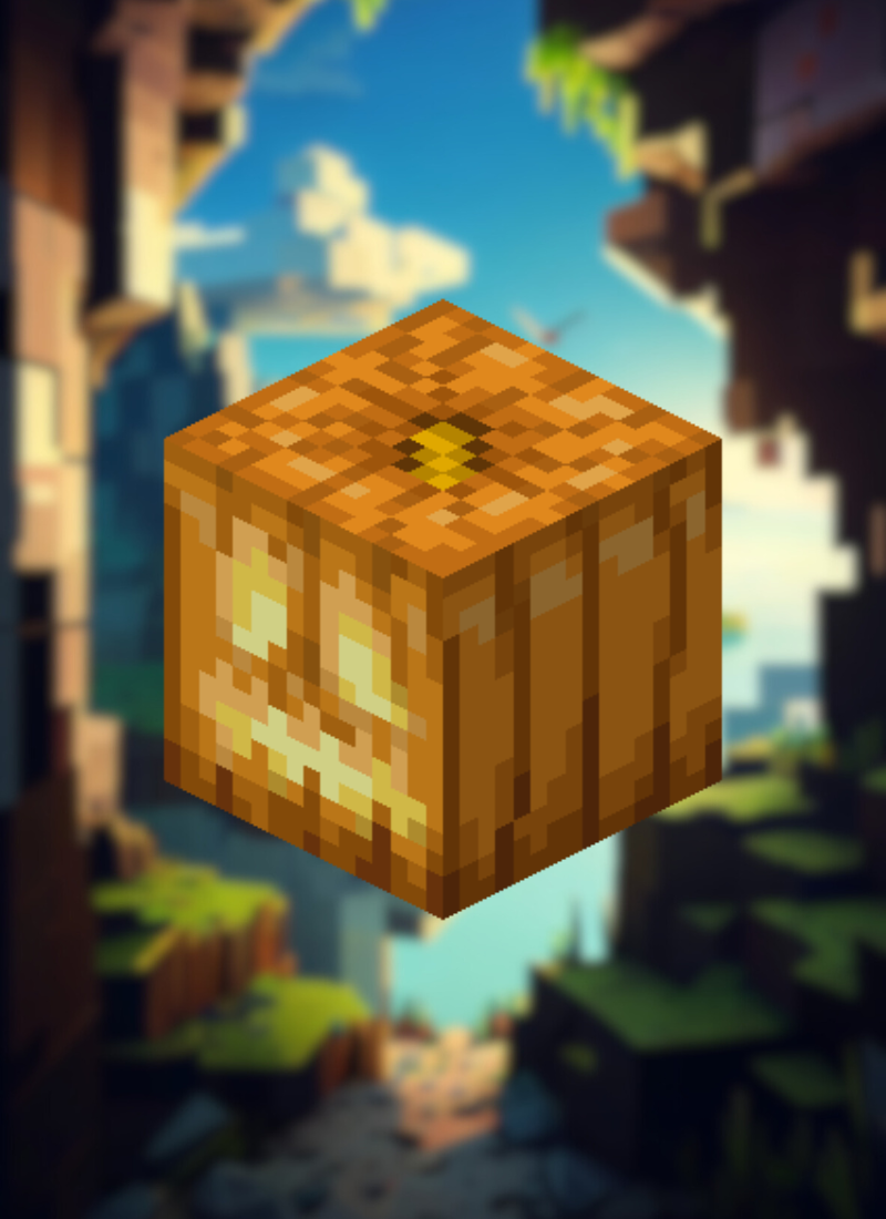 MineMagnetics Jack O'Lantern block - Losse blokjes