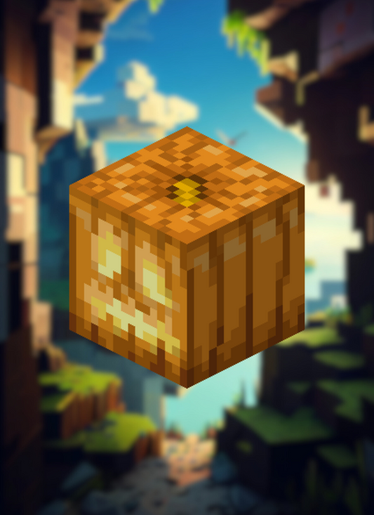 MineMagnetics Jack O'Lantern block - Losse blokjes