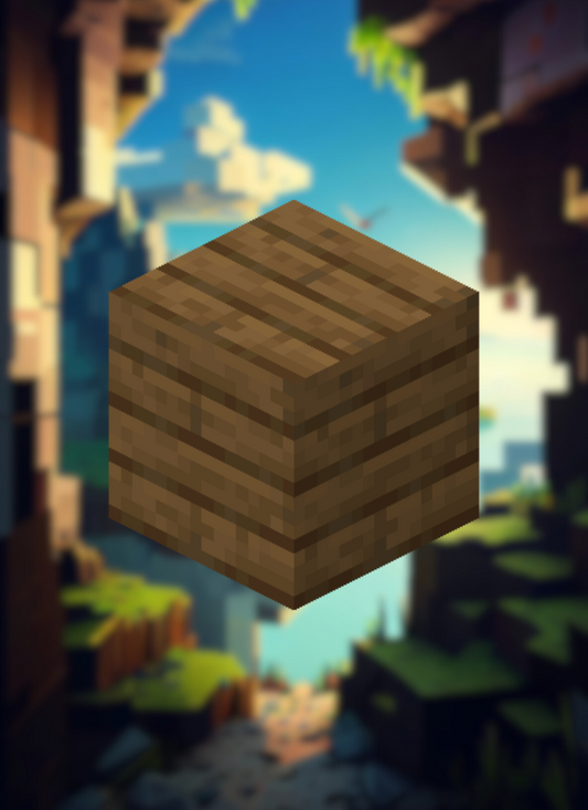 MineMagnetics Spruce Planks block - Losse blokjes