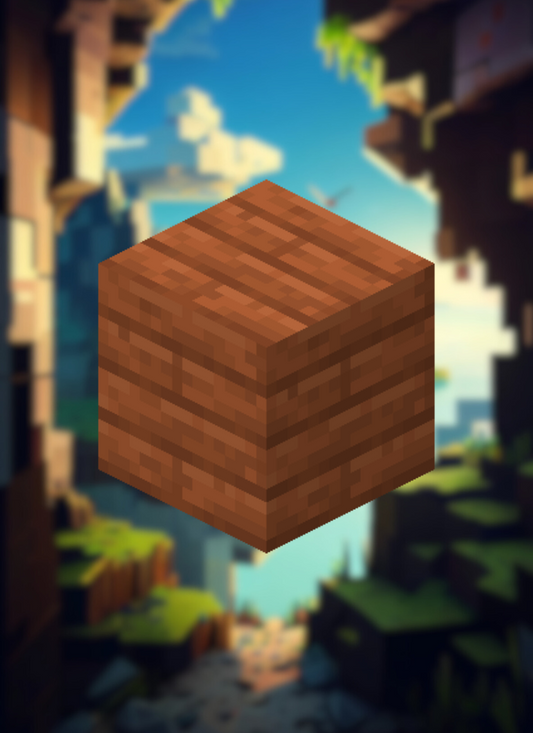MineMagnetics Acacia Planks block - Losse blokjes