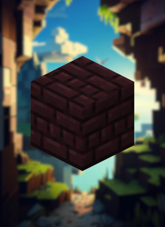 MineMagnetics Nether Bricks block - Losse blokjes