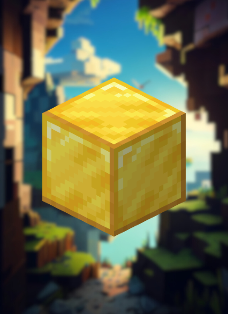 MineMagnetics Gold block - Losse blokjes