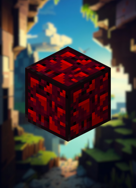 MineMagnetics Glowing Obisidan block - Losse blokjes