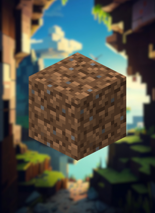 MineMagnetics Dirt block - Losse Blokjes