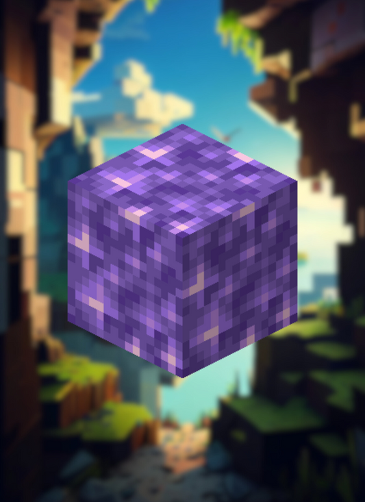 MineMagnetics Amethyst block - Losse blokjes